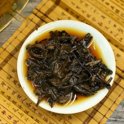200g Three Cranes Loose Dark Tea Guangxi Liupao Box Tea Hei Cha Golden Jar Tea