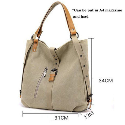 Canvas Shoulder Purse Crossbody Bag Travelling Handbags Polyester Blue/Red/Black