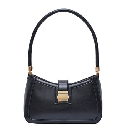 Shoulder Bags Women PU Leather Lock Handbags Purse Hand Lady Designer Zipper