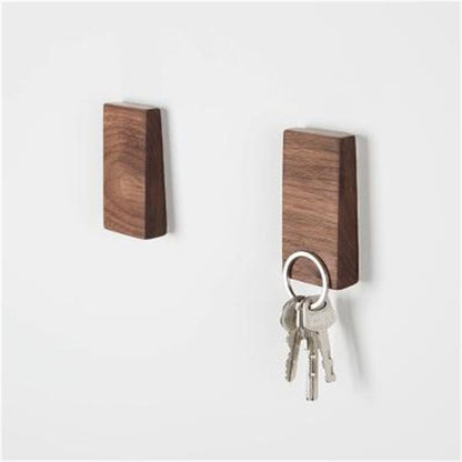 Wall Hooks Wooden Magnetic Hangers Keys Holders Nordic Smooth Edge Display Decor