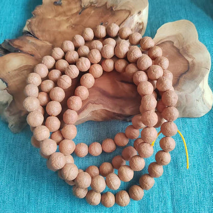 Natural 108 Bodhi Mala Japa Mala Nepal Tibet Buddha Om Yoga Blessing Necklace