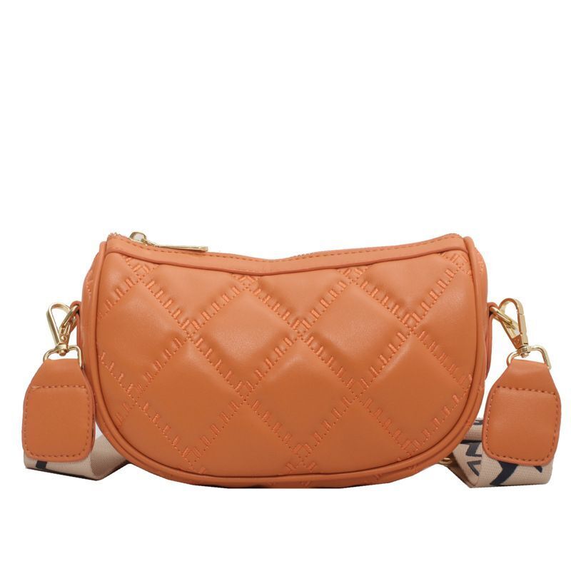 Shoulder Bags Handbag Wide Shoulder Strap Crossbody Bag Versatile Zipper Handbag
