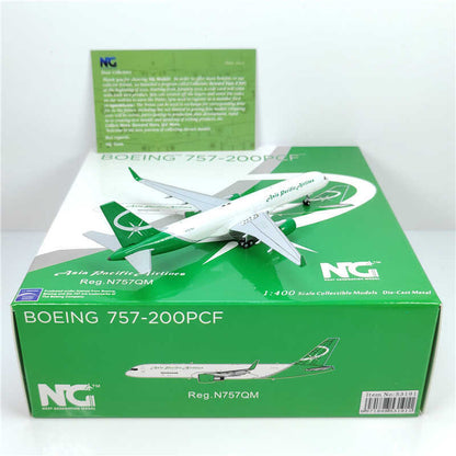 1:400 NG Models Asia Pacific air cargo B757-200 Passenger Diecast Aircraft Model