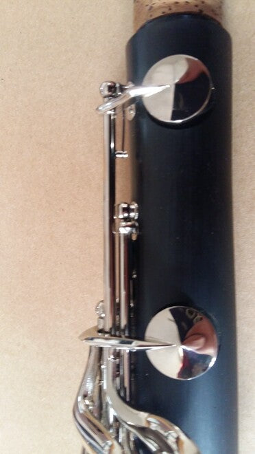 17 Key Professional Clarinet Ebony Wood Body Silver Plated Key C-flat