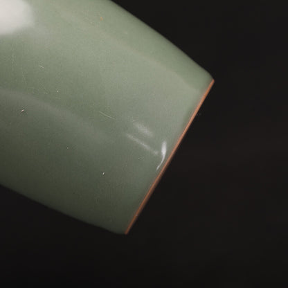 Chinese Song Dynasty Longquan Kiln Plum Green Celadon Double Dragon Vase