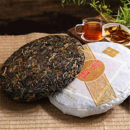 Yunnan Dian Hong Black Tea Cake 200g Fengqing Ancient Tree Black Tea Puer Tea