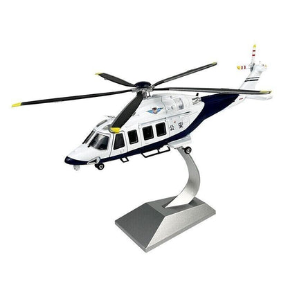 1:32 36CM Police AW139 Helicopter Airplane Diecast Aircraft Plane Model