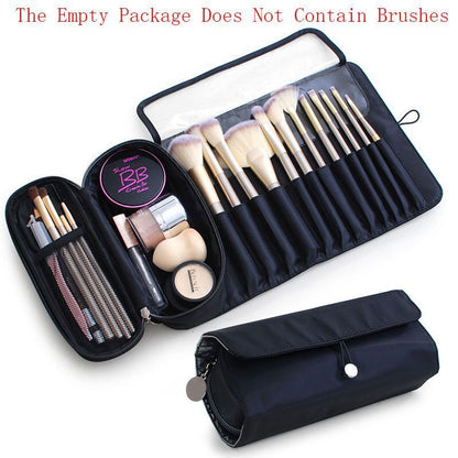 Makeup Bag Cosmetic Brush Travel Organizer Tools Rolling Bag Waterproof Nylon