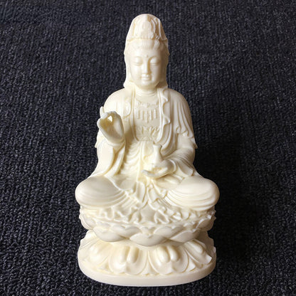 Resin Buddha Lotus Clean Bottle Guanyin Statue Statue Modern Sculpture