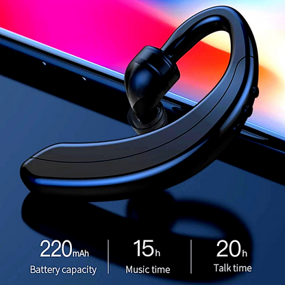 Wireless Bluetooth 5.0 Earpiece Headset Driving Trucker Earbuds Noise Cancelling