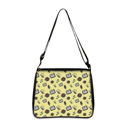 Music Print Handbags Causal Shoulder Bags Crossbody Purse Satchel Messenger Bag