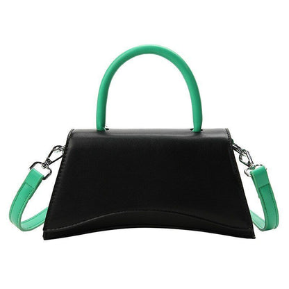 Contrast Color Small Square Bag Luxury Shoulder Fashion Messenger Bag 24*13*7 CM