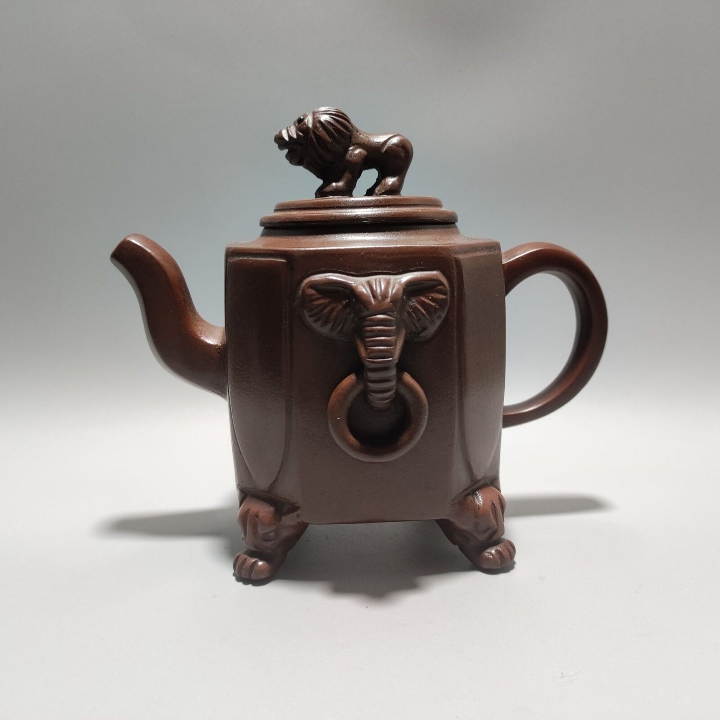 Chinese Yixing Purple Clay Teapot Tea Set Pot Zisha Ceramic Cute Decor Figurine