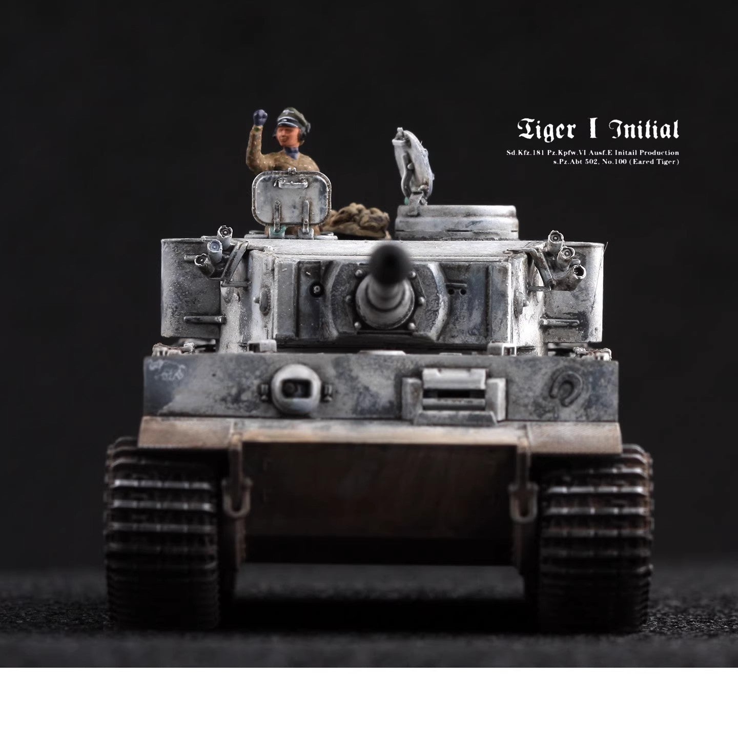1/72 Quenched German Tiger Tank Ear Tiger Leningrad Finished Model No Solider