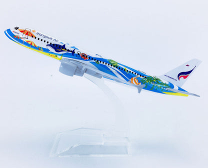 16CM Bangkok Air Airbus A320 Passenger Plane Airplane Diecast Aircraft Model