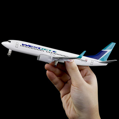 1:300 American Westjet B737 Model Plane Alloy Diecast Airplane Aircraft Ornament