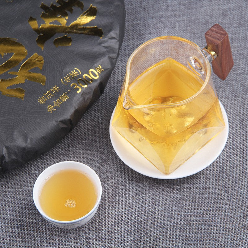 3kg Brown Mountain Pu'er Tea Raw Tea Golden Peacock Tea Menghai Qizi Cake Tea