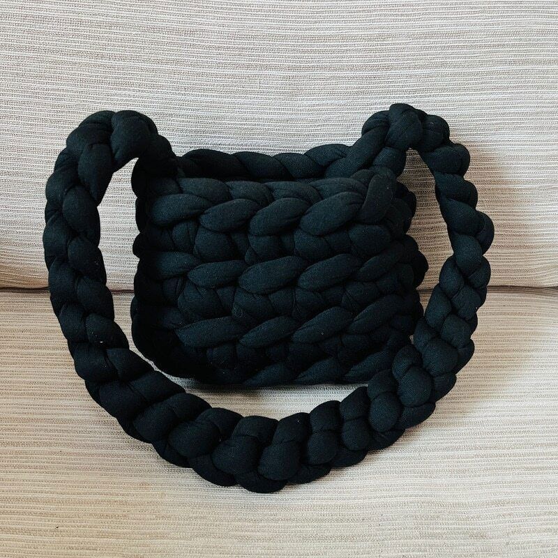 Shoulder Handbag Women Handmade Crochet Bags Girls Rope Crossbody Bags