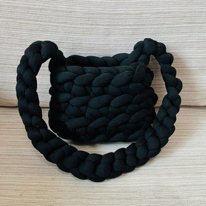Shoulder Handbag Women Handmade Crochet Bags Girls Rope Crossbody Bags