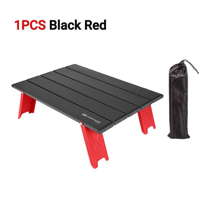 2/1pcs Camping Mini Foldable Table Ultralight Aluminum Alloy Outdoor Table Sey