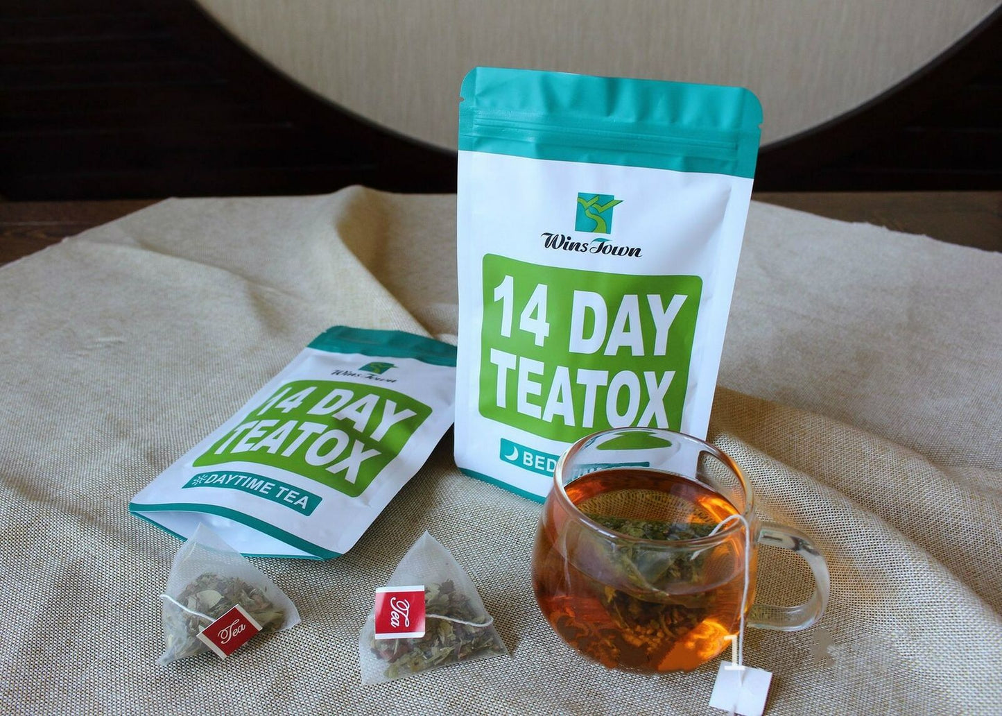 14 DAY TEATOX Qing Chang Jian Fei Cha燃脂平肚子茶袋装Tian Ran Pai Du Cha14 天天然排毒茶清肠减肥茶