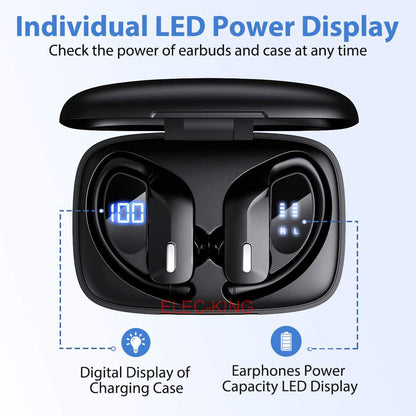 Bluetooth 5.0 Headset TWS Wireless Earphones Earbuds Stereo Headphones Ear Hook