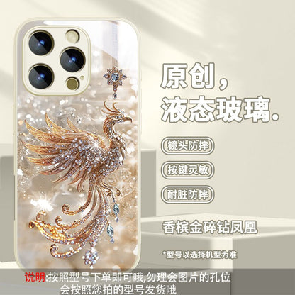Phoenix Premium Glass Shockproof Case for iPhone 17 Pro Max / 16 / 15 / 14