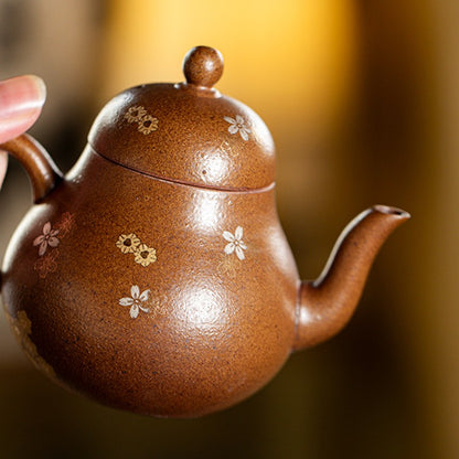 On Sales Real Yixing Zisha Purple Clay Tea Pot Ball Shaped Infuser Holes 200ml