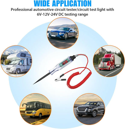 Digital Electric Voltage Circuit Tester Automotive Test Light Car Truck 3-48V US