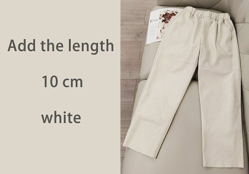 Women Pants Real Leather Leather Trousers High Waist Harem Plus Size Streetwear