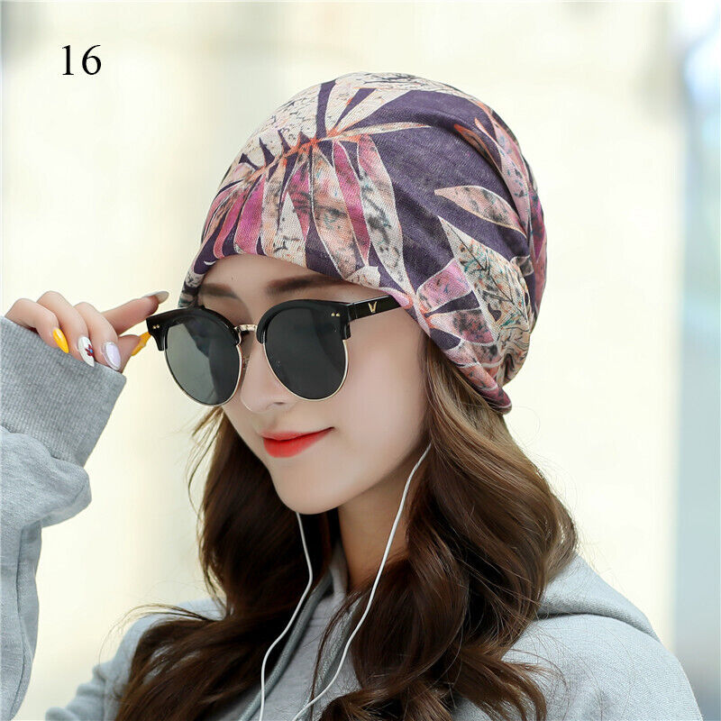 Women's Turban Cap Spring and Summer Outdoor Hat Breathable Pullover Cap Thin