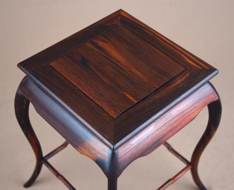 Chinese Rosewood Long Leg Display Rack Art Statue Bonsai Pot Base Home Decor