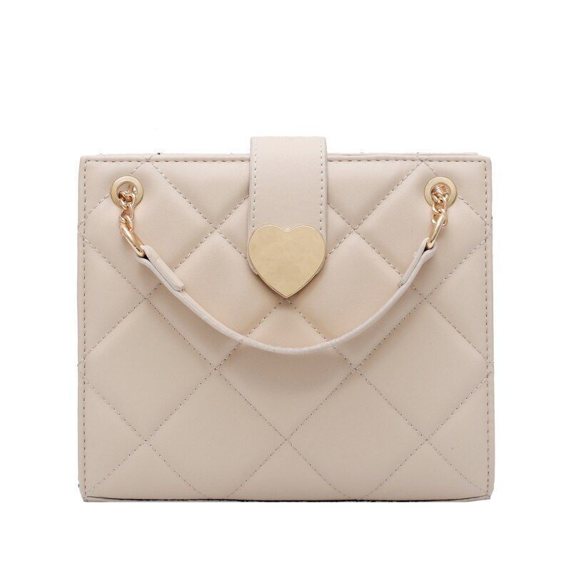 Crossbody Bags Synthetic Leather Shoulder Messenger Bag Chain Purse 19*9*22 CM