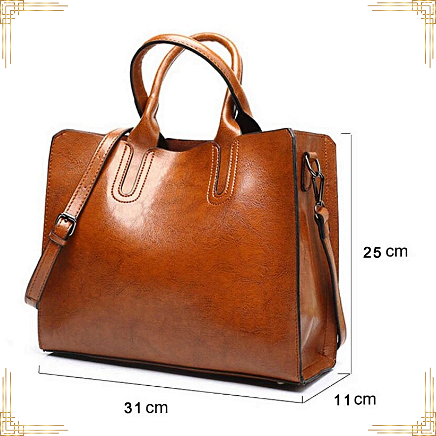 Women Stylish Tote LUXURY LEATHER Handbag Ladies Shoulder Crossbody Fashion Bag