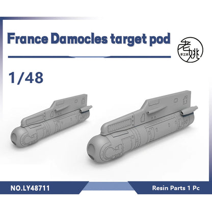 Yao's Studio LY48711 1/48 Model France Mirage2000 With WeaponDamocles target pod