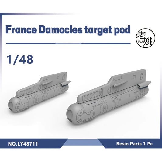 Yao's Studio LY48711 1/48 Model France Mirage2000 With WeaponDamocles target pod