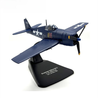 1/72 F6F-5 Fighter Hellcat WWII Fighter Alloy Model Aircraft Collectible
