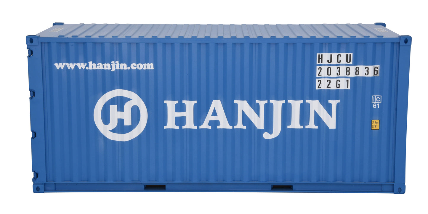 1:20 HANJIN Shipping Container Model ABS Resin & Wood