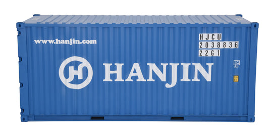 1:20 HANJIN Shipping Container Model ABS Resin & Wood