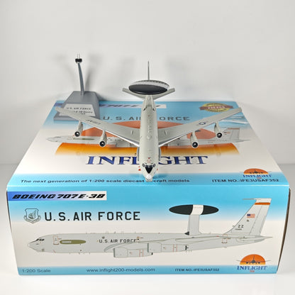 1:200 InFlight U.S. Air Force B707 E-3B Passenger Airplane Diecast Plane Model
