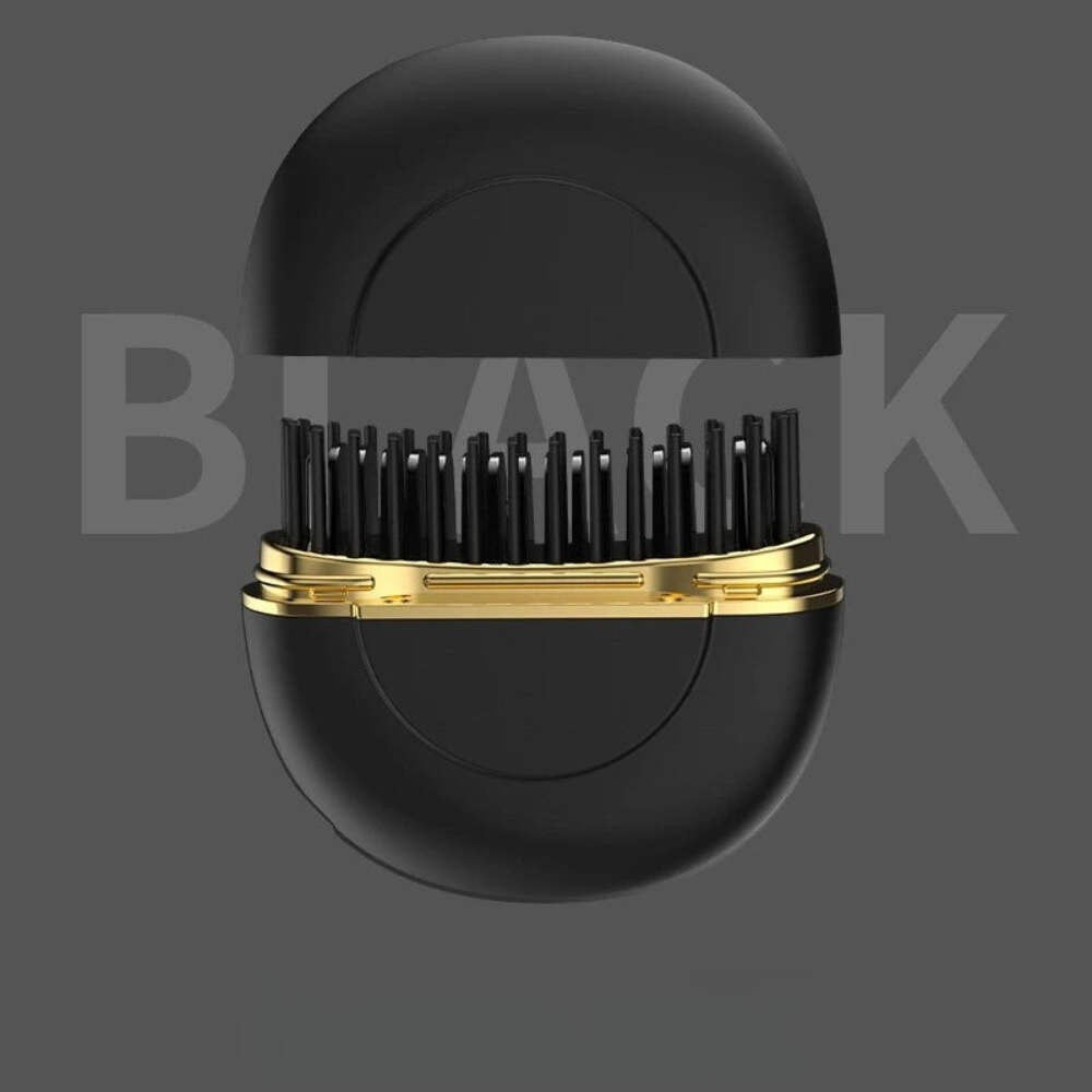 Portable Hair Straightener Brush – Fast Heating Styling Tool