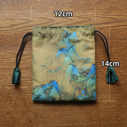 Chinese Velvet Jewelry Buddha Bag Organizer Storage Bag Jewelry Teacups Case NEW