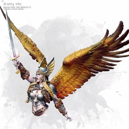 1/8 resin figures model Bust of Angel Swordsman unassembled unpainted