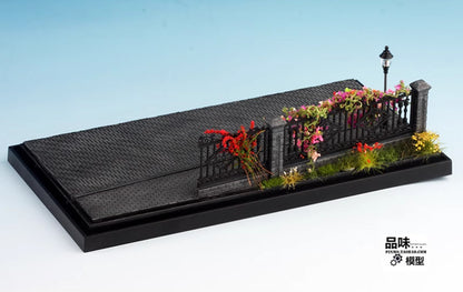 1/72 War Ii European Street Scene Display Platform Finished Model（No Doll car）