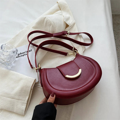 Shoulder Side Bags Women Leather Small Underarm Crossbody Handbags Purses