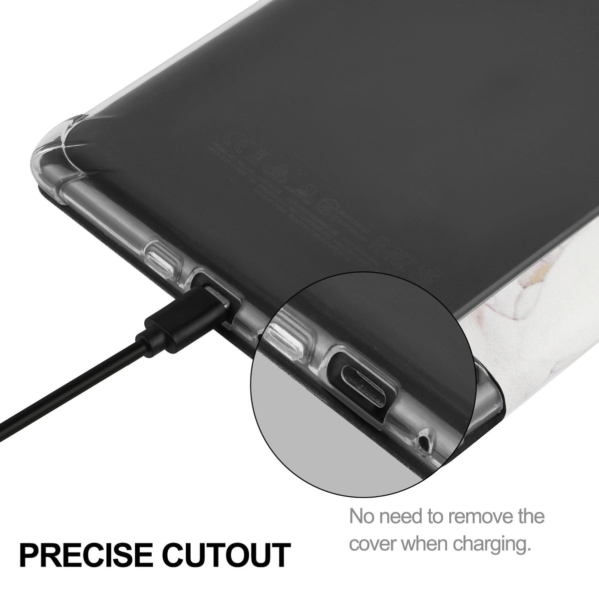 Case for 7''/6.8 Kindle Paperwhite 12th/11th Clear Soft Flexible TPU Back Cover