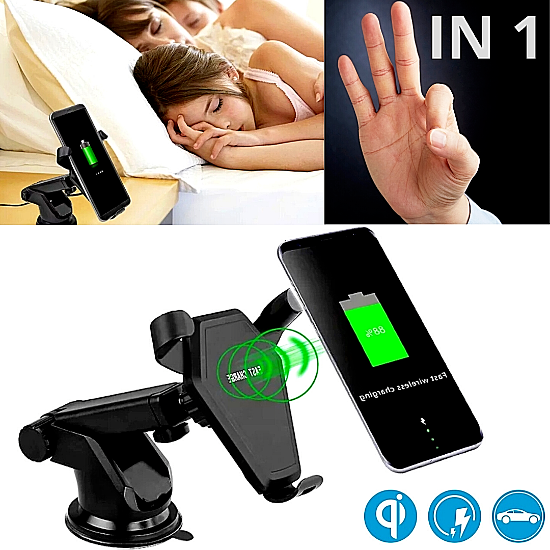 Cargador De Auto Coche Carro Rapido Inalambrico Tecnologia 3 en 1 Universal US*