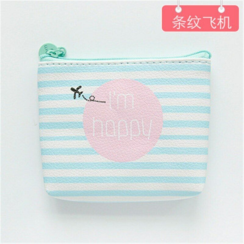 Lady Cash Bag Money Card Coin Purses Wallet Clamps Mini Handbag Girls PU Leather