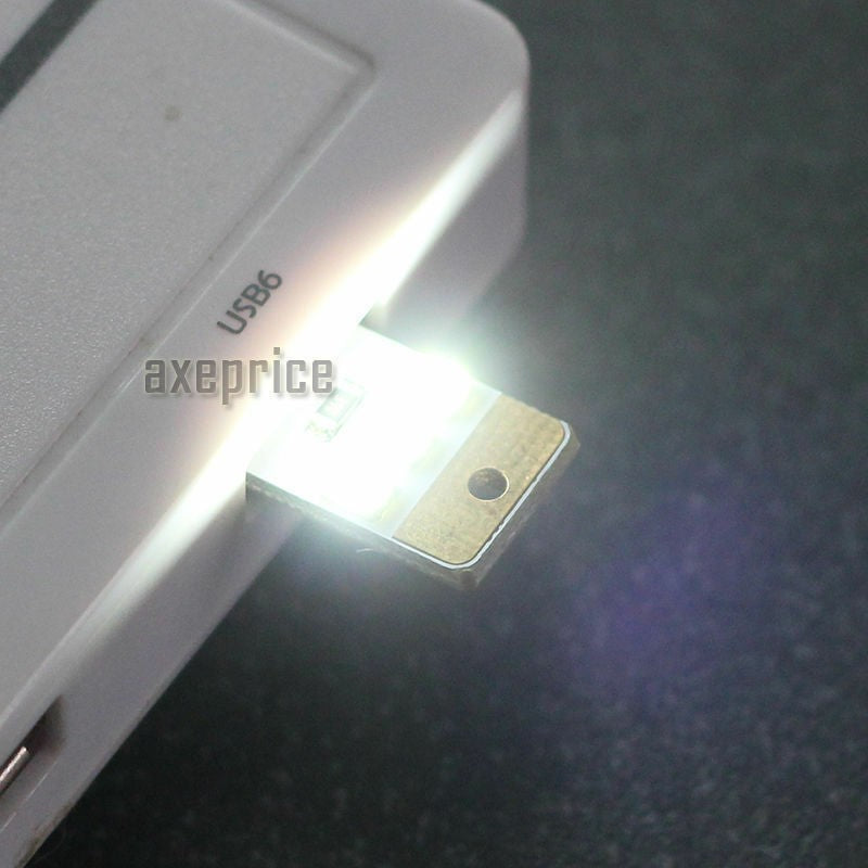 2Pack Super Mini 3-LED USB Tiny Night Light PC Laptop Pocket Lamp Color Random G