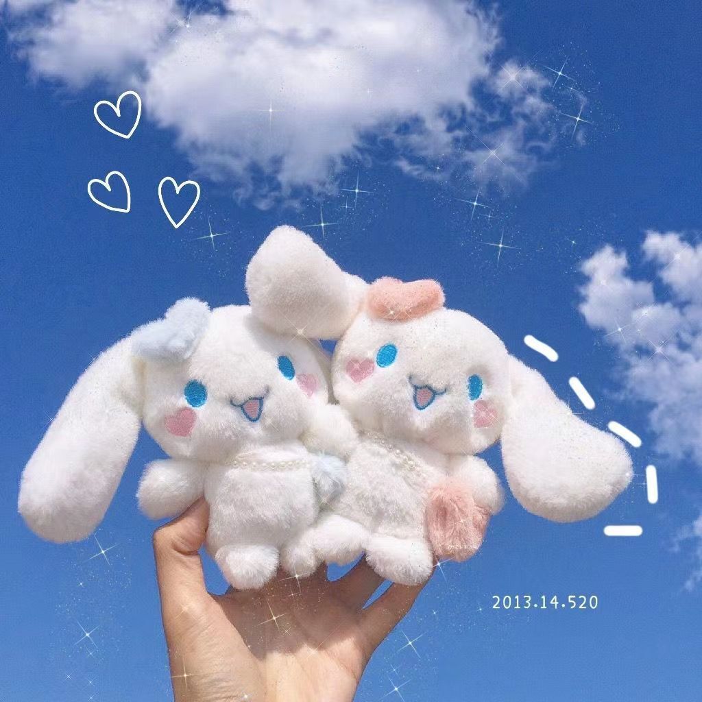 Sanrio Plush Cinnamoroll Pendant Plush Toy Bag Pendant Keychain